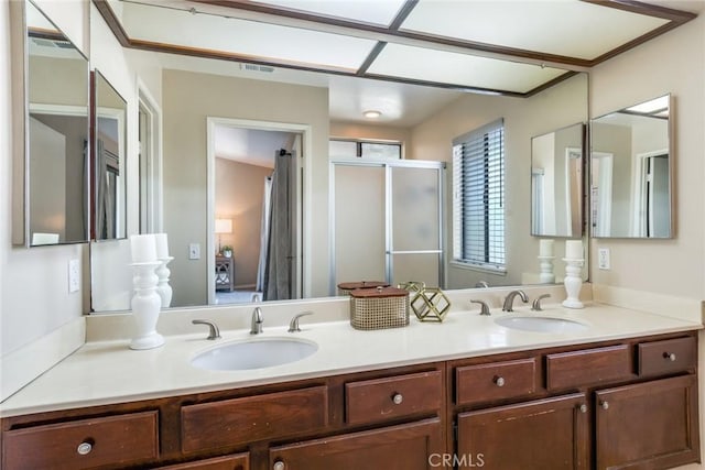 2209 E Badillo St, Covina, CA 91724 - full bath featuring a stall shower and double vanity