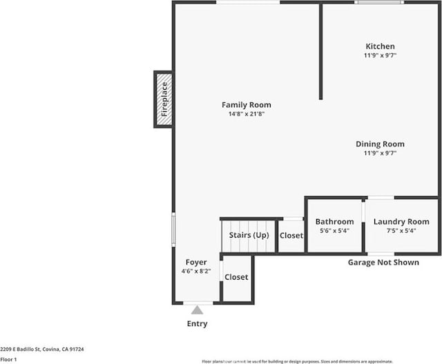 2209 E Badillo St, Covina, CA 91724 - floor plan / room layout