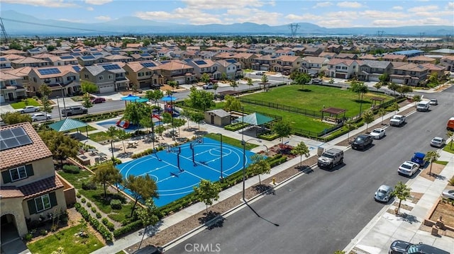 4337 Rima Dr, Fontana, CA 92336 - aerial view of residential area featuring a mountainous background