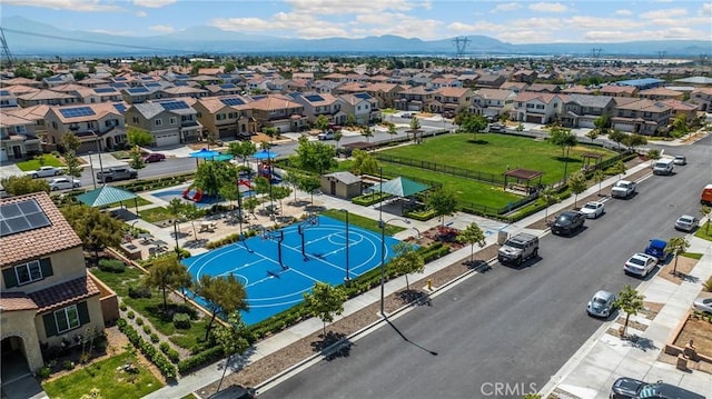 4337 Rima Dr, Fontana, CA 92336 - aerial perspective of suburban area featuring a mountainous background