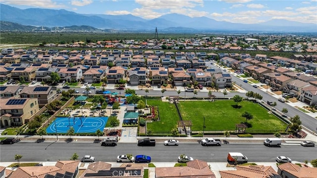 4337 Rima Dr, Fontana, CA 92336 - aerial view of residential area featuring a mountain backdrop