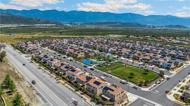 4337 Rima Dr, Fontana, CA 92336 - aerial view of residential area with a mountain backdrop