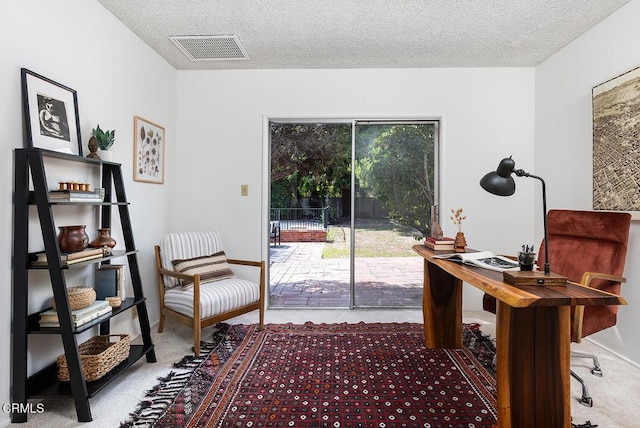 1875 Rose Ave, San Marino, CA 91108 - carpeted office with a textured ceiling and baseboards