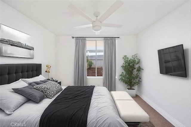 44779 Corte Sanchez, Temecula, CA 92592 - carpeted bedroom with baseboards and a ceiling fan