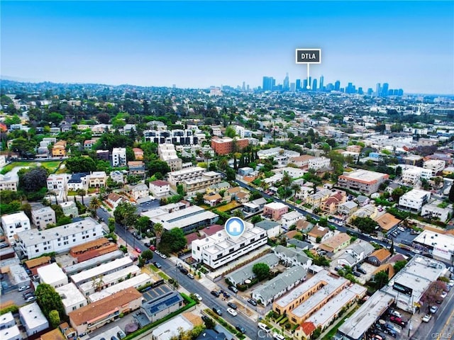 41361/2 Normal Ave Unit 1/2, Los Angeles, CA 90029 - aerial view of property and surrounding area featuring skyline