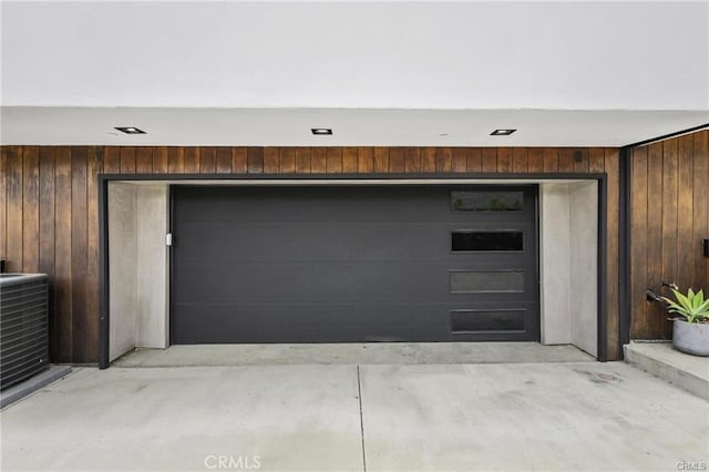 41361/2 Normal Ave Unit 1/2, Los Angeles, CA 90029 - garage with wood walls and central AC unit