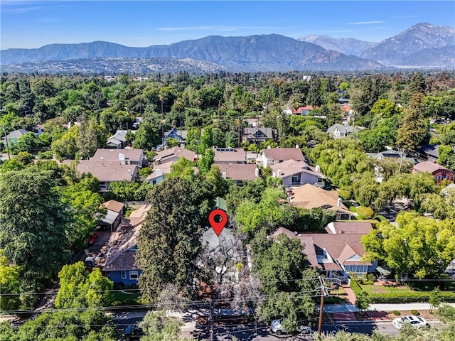 319 W 6th St, Claremont, CA 91711 - aerial perspective of suburban area featuring a mountain backdrop