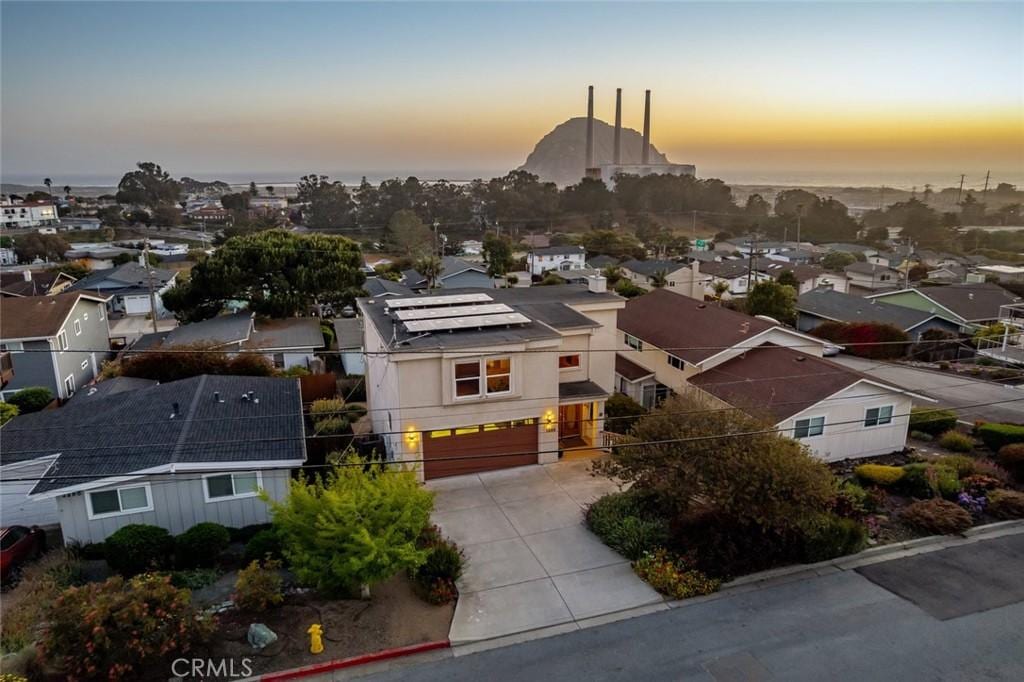 1295 Clarabelle Dr, Morro Bay, CA 93442 - aerial view at dusk of a residential view