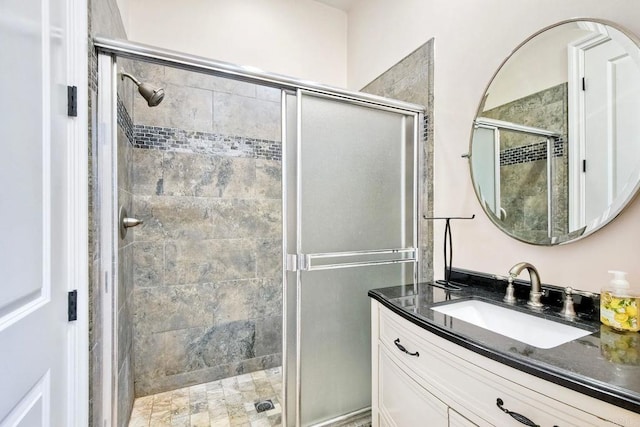 2507 Walinca Way, Vista, CA 92084 - full bathroom with a stall shower and vanity