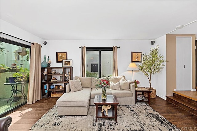 2284 Caminito Pajarito Unit 147, San Diego, CA 92107 - living area with wood finished floors