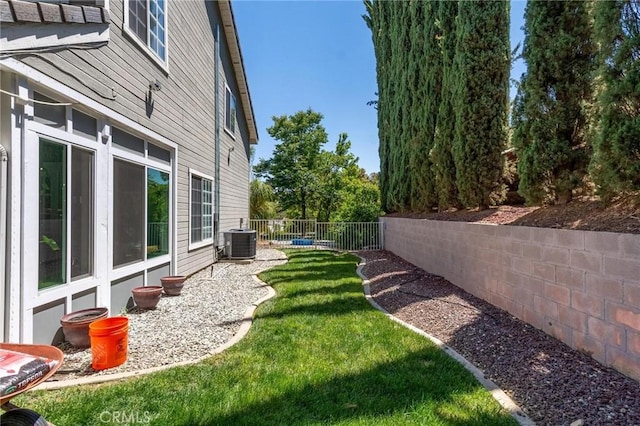 1290 3rd, Calimesa, CA 92320 - view of yard with central air condition unit