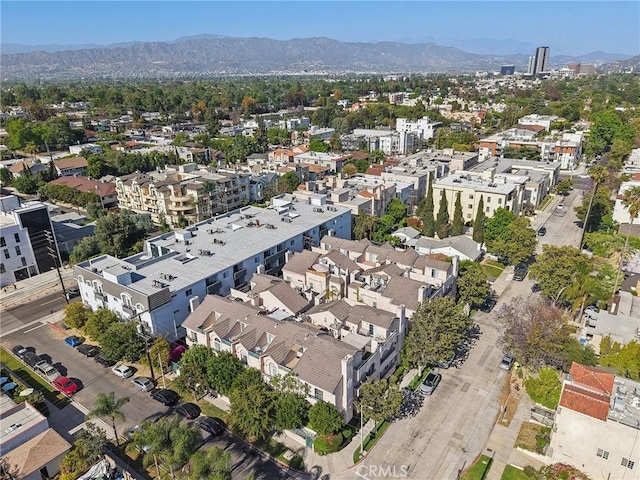 10659 Bloomfield St, Toluca Lake, CA 91602 - aerial view of property's location with a mountainous background