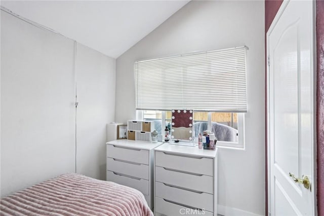 10659 Bloomfield St, Toluca Lake, CA 91602 - bedroom featuring lofted ceiling