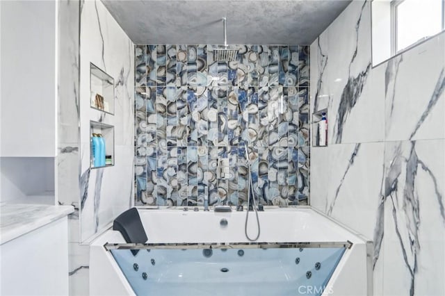 10659 Bloomfield St, Toluca Lake, CA 91602 - bathroom with a tub with jets and a shower