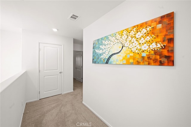 30769 Impala Ct, Winchester, CA 92596 - corridor with carpet, baseboards, and recessed lighting