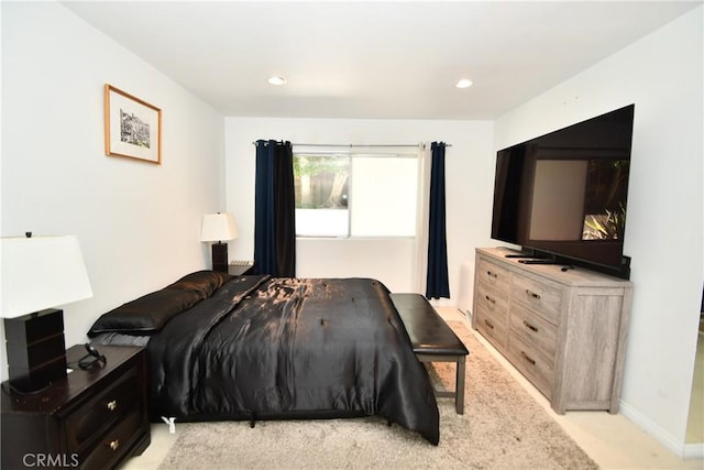 7309 Franklin Ave Unit 105, Los Angeles, CA 90046 - bedroom featuring light carpet and recessed lighting