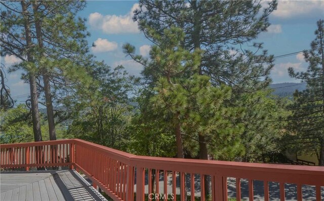 28680 Zion Dr, Lake Arrowhead, CA 92352 - view of wooden terrace