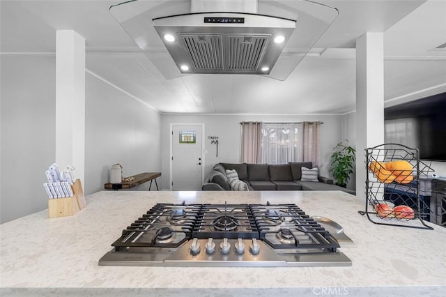 705 Pecos St, Spring Valley, CA 91977 - kitchen featuring stainless steel gas cooktop and recessed lighting