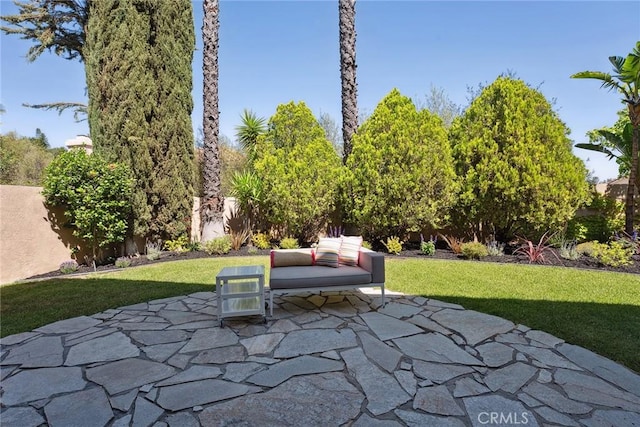 24775 Calle Serranona, Calabasas, CA 91302 - view of patio featuring an outdoor hangout area
