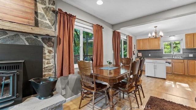 9 Apple Hill Cir, Berry Creek, CA 95916 - dining area with a chandelier
