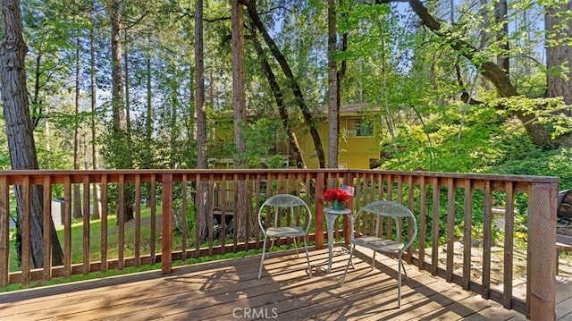 9 Apple Hill Cir, Berry Creek, CA 95916 - view of wooden deck