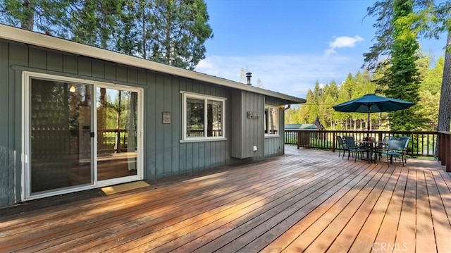 9 Apple Hill Cir, Berry Creek, CA 95916 - deck featuring outdoor dining space