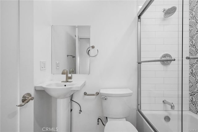 41363/4 Normal Ave Unit 3/4, Los Angeles, CA 90029 - bathroom featuring toilet and enclosed tub / shower combo
