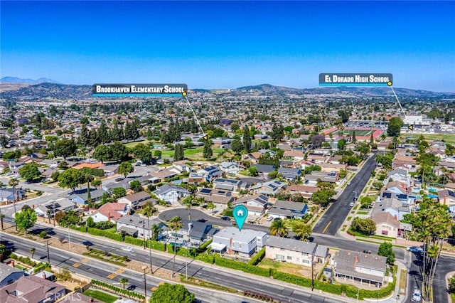 1713 Roanoke St, Placentia, CA 92870 - aerial view of residential area with mountains