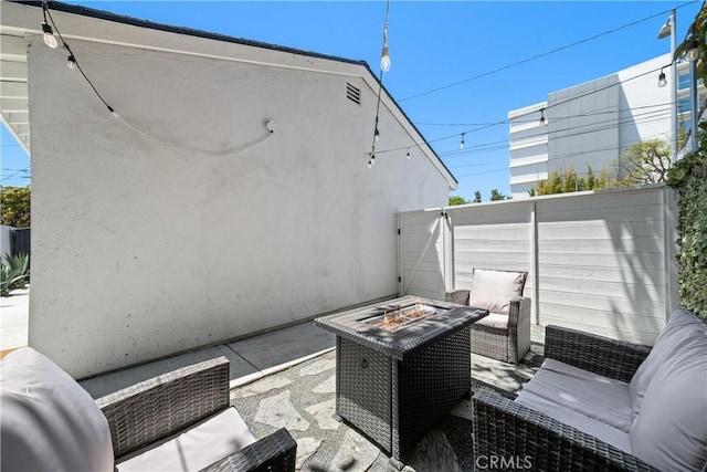 21322 S Western Ave, Torrance, CA 90501 - view of patio with an outdoor living space with a fire pit