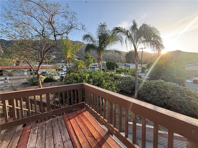 15192 Laguna Ave, Lake Elsinore, CA 92530 - wooden deck with a mountain view