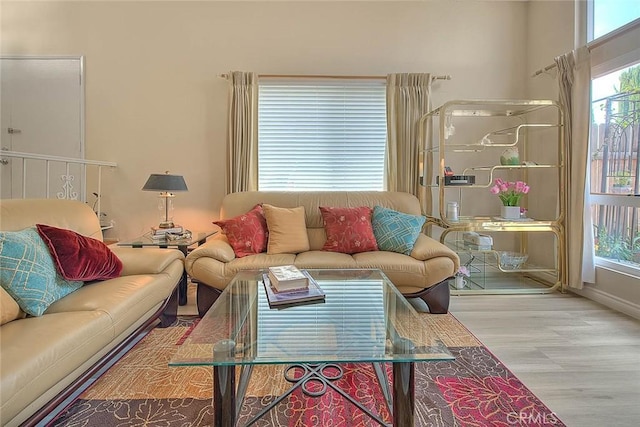 1189 N Sunflower Ave, Covina, CA 91724 - living room with wood finished floors and baseboards