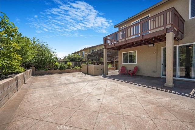 12614 Torrey Pine Rd, Moreno Valley, CA 92555 - view of patio with a wooden deck