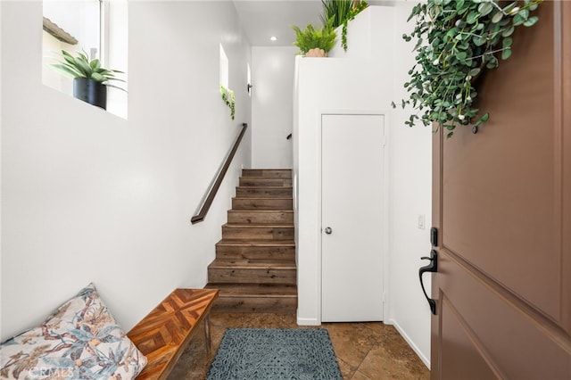 8090 Cornwall Ct Unit 33, Rancho Cucamonga, CA 91739 - stairway featuring recessed lighting
