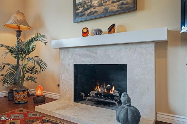 1796 Swift Ave, Ventura, CA 93003 - detailed view of a high end fireplace, wood finished floors, and baseboards