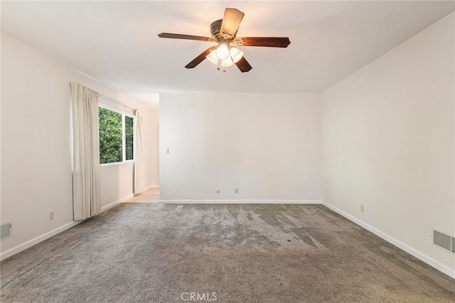 64 Rebie Way, Oroville, CA 95966 - spare room with carpet floors, baseboards, and a ceiling fan