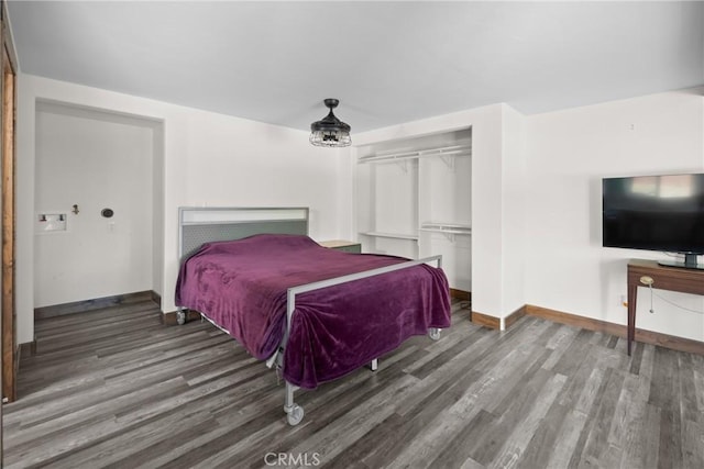 8950 Pueblo Ave, Atascadero, CA 93422 - bedroom with wood finished floors, baseboards, and a closet