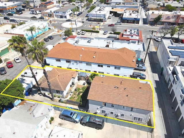 386771 Menlo Ave, San Diego, CA 92105 - aerial view of residential area with property parcel outlined