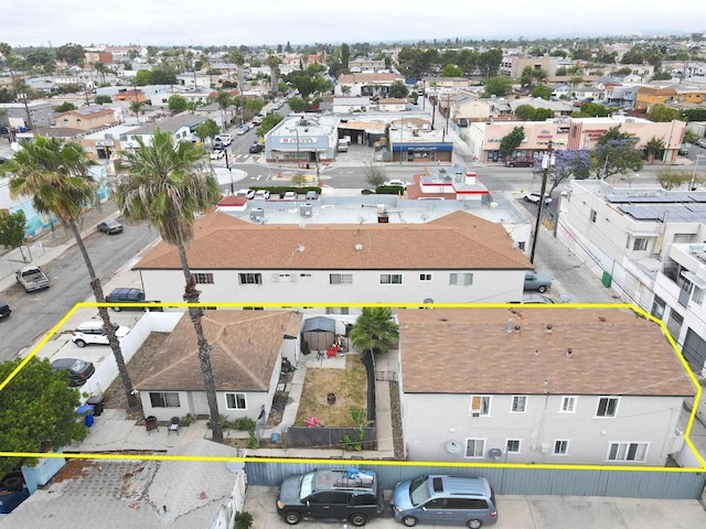 386771 Menlo Ave, San Diego, CA 92105 - aerial view of residential area featuring property parcel outlined