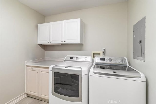23402 Brookdale Ln Unit 56, Valencia, CA 91355 - laundry area with cabinet space, washing machine and clothes dryer, and electric panel
