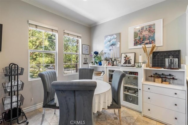 23402 Brookdale Ln Unit 56, Valencia, CA 91355 - office space featuring ornamental molding and light marble finish floors