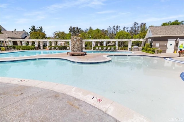 23402 Brookdale Ln Unit 56, Valencia, CA 91355 - community pool with a pergola