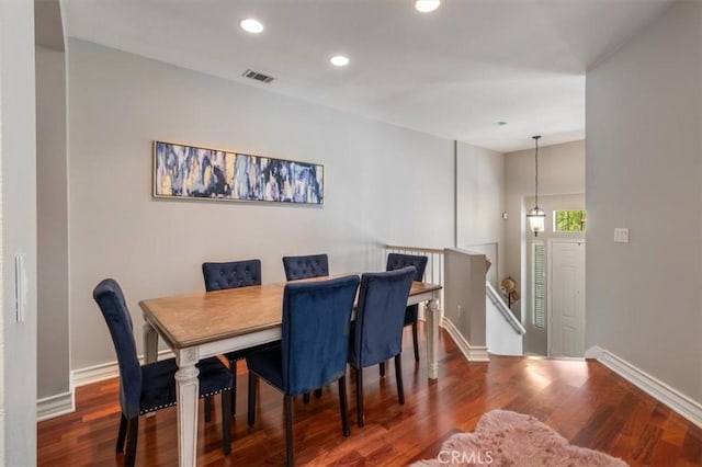 23402 Brookdale Ln Unit 56, Valencia, CA 91355 - dining space with wood finished floors and recessed lighting