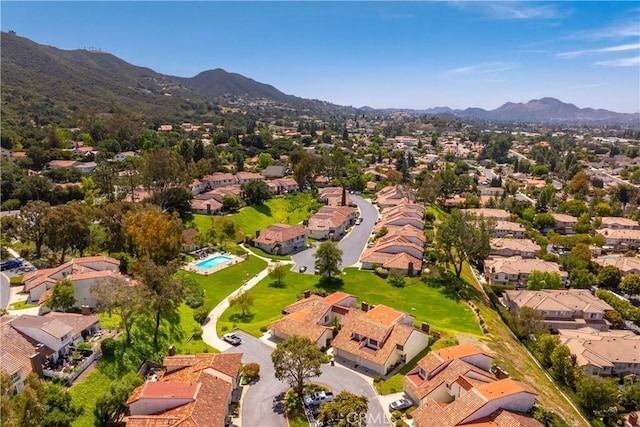 659 Valley Oak Ln, Newbury Park, CA 91320 - aerial view of residential area featuring a mountain backdrop