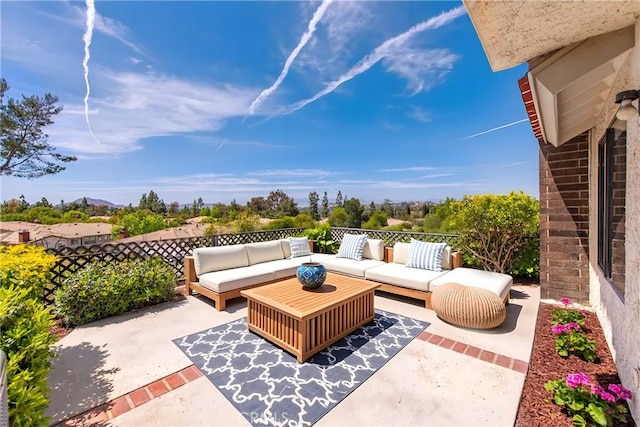 659 Valley Oak Ln, Newbury Park, CA 91320 - view of patio with an outdoor hangout area