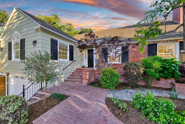 1421 Oneonta Knl, South Pasadena, CA 91030 - view of front of house featuring a garage and brick siding
