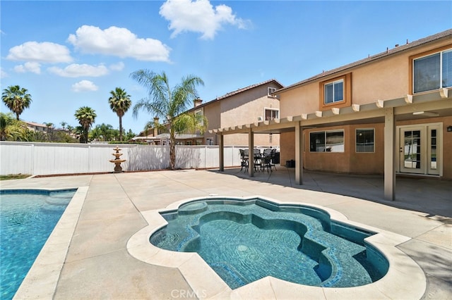 25 Del Brienza, Lake Elsinore, CA 92532 - view of pool with a fenced backyard and a patio area