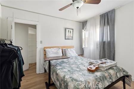 426 Ivy St, Glendale, CA 91204 - bedroom featuring wood finished floors and ceiling fan