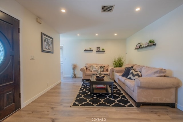 16732 Lassen St, Northridge, CA 91343 - living area with recessed lighting, baseboards, and wood finished floors