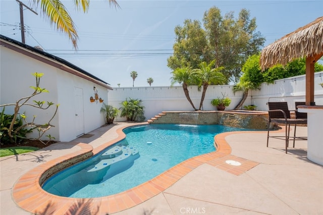 16732 Lassen St, Northridge, CA 91343 - view of pool with a fenced backyard and a patio