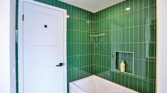 2737 Lorenzo Ave, Costa Mesa, CA 92626 - full bathroom featuring bathing tub / shower combination and tile walls